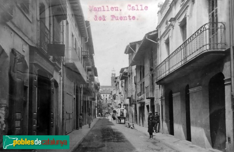 Manlleu - Carrer del Pont. Postal antiga Manlleu - Carrer del Pont. Postal antiga