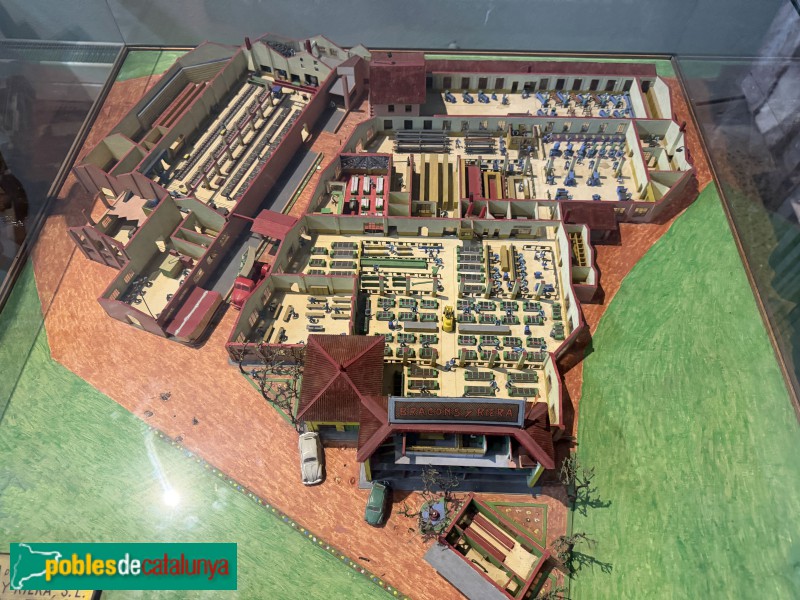 Manlleu - Museu del Ter. Maqueta dels Tallers Bracons i Riera