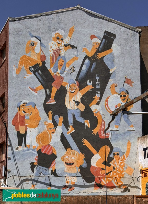 Falset - Mural <i>Fira del Vi</i>