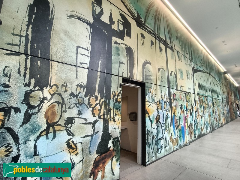 Barcelona - Mural de l'Institut Guttmann (Foto: Anna Corcoll, 2024) Barcelona - Mural de l'Institut Guttmann