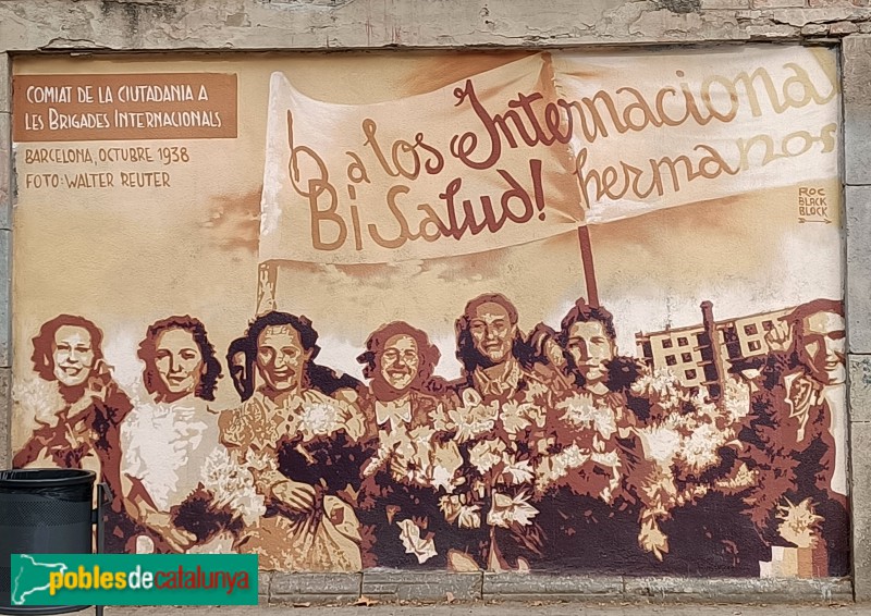 Barcelona - Mural Brigades Internacionals