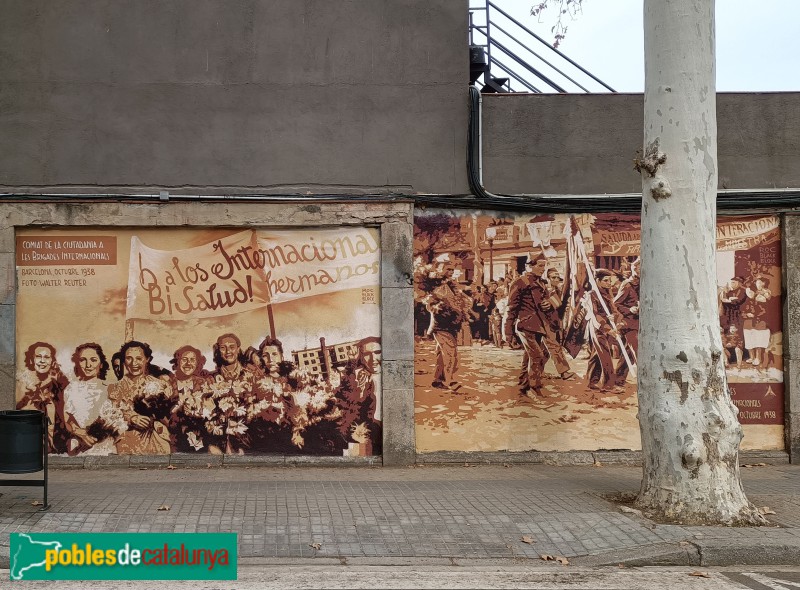 Barcelona - Mural Brigades Internacionals