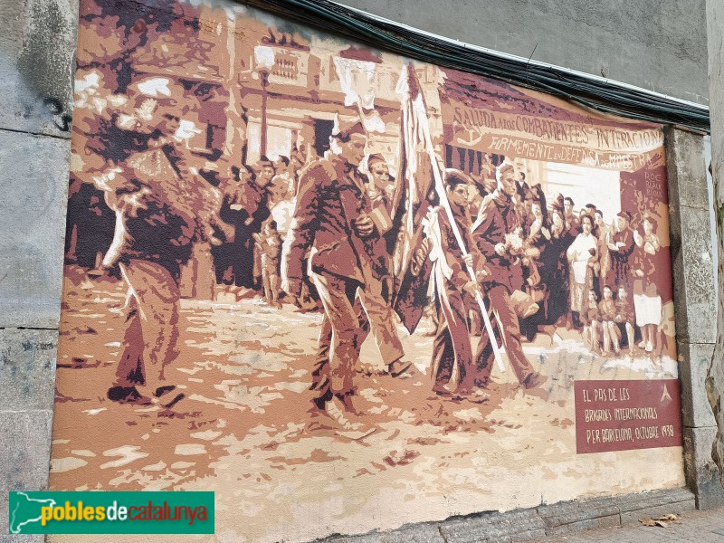 Barcelona - Mural Brigades Internacionals