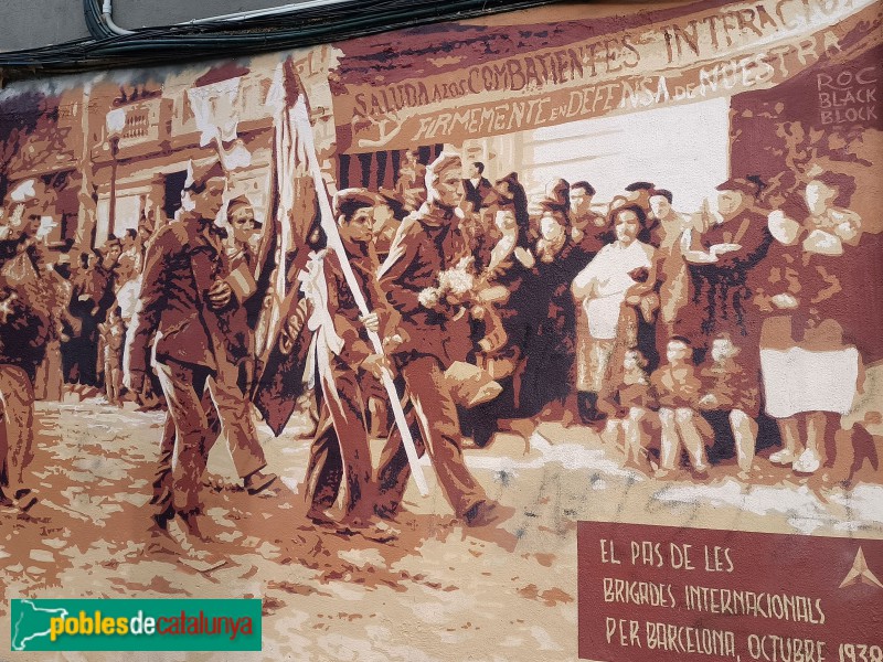 Barcelona - Mural Brigades Internacionals