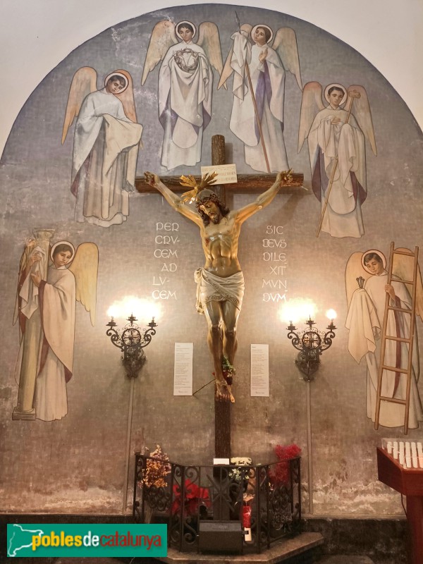 Barcelona - Església de Crist Rei. Capella del Sant Crist
