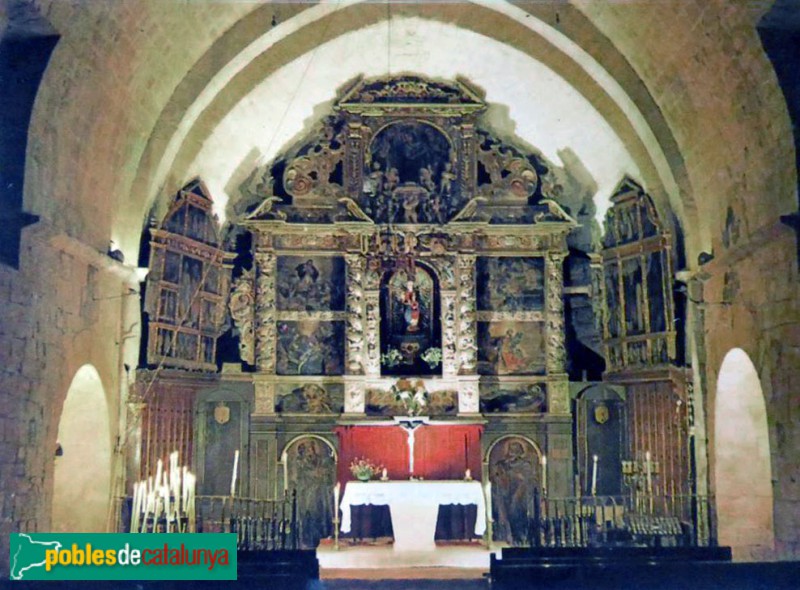 Cornudella de Montsant - Retaule de Santa Maria de Siurana. Postal antiga