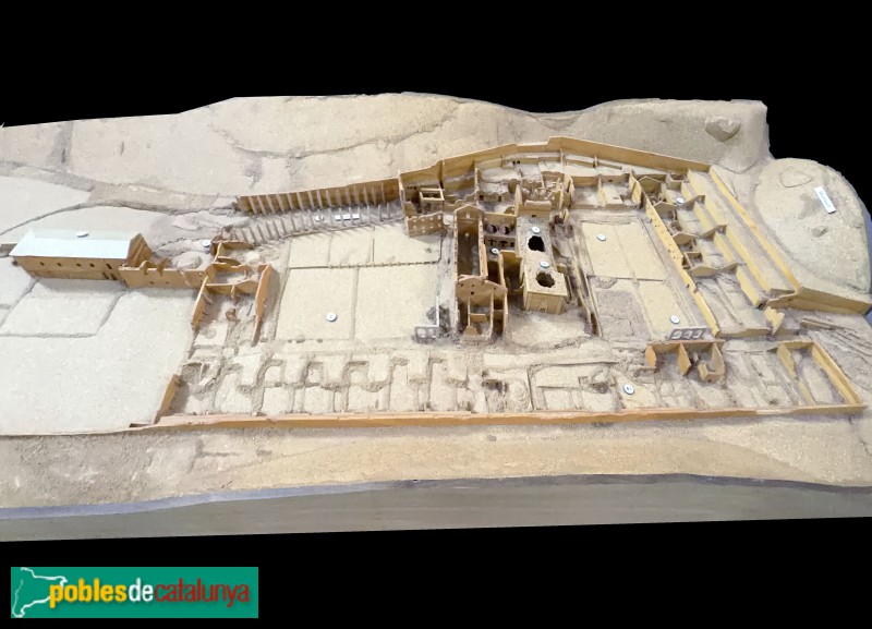 Cartoixa d'Escaladei. Maqueta d'abans de la restauració