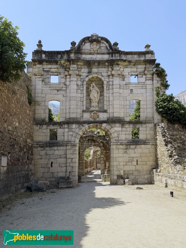 Cartoixa d'Escaladei - Façana de la Mare de Déu