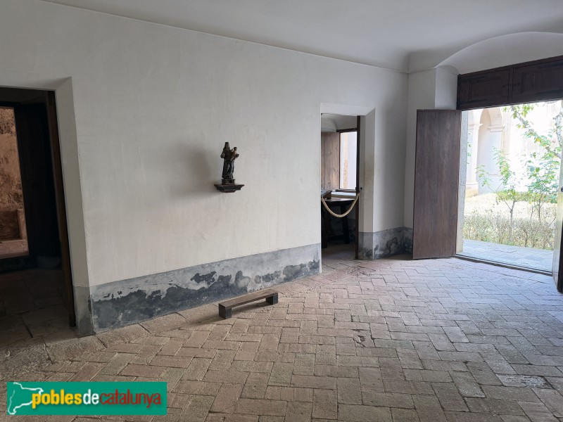Cartoixa d'Escaladei - Cel·la reconstruïda. Sala de l'Ave Maria