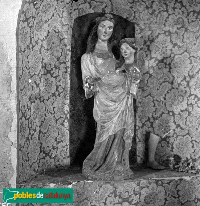 La Morera de Montsant - Marededéu a l'ermita de Santa Maria de Montsant (Foto: <i>Francesc Blasi -Arxiu Fotogràfic Centre Excursionista de Catalunya-</i>, 1920-30) La Morera de Montsant - Marededéu a l'ermita de Santa Maria de Montsant