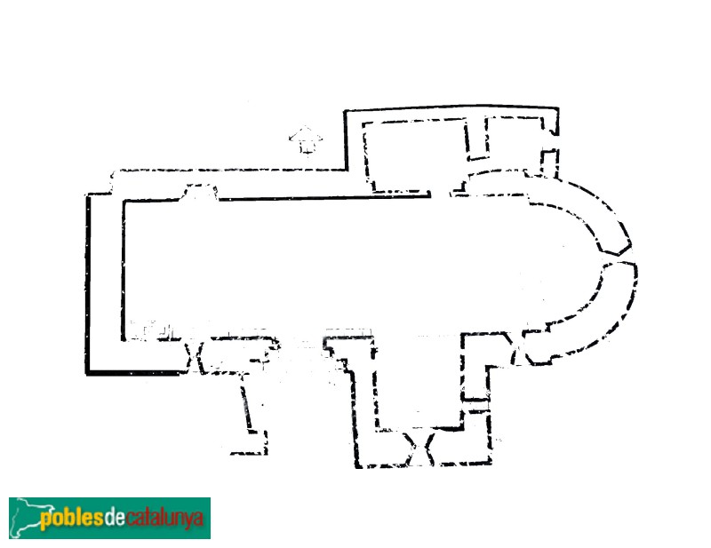 Isòvol - Sant Pere d´Olopte. Planta