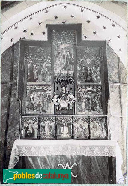 Bolvir - Església de Santa Cecília. Retaule gòtic