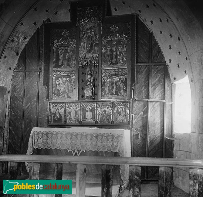 Bolvir - Església de Santa Cecília. Retaule gòtic