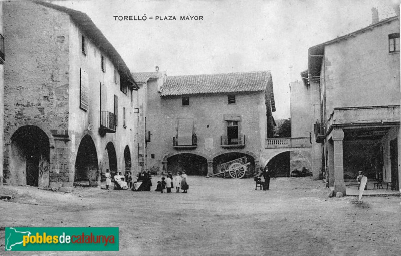 Torelló - Plaça Vella a inicis del segle XX