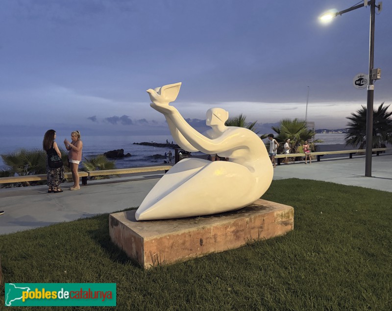Sant Antoni de Calonge - Escultura <i>Dona de Pau</i>