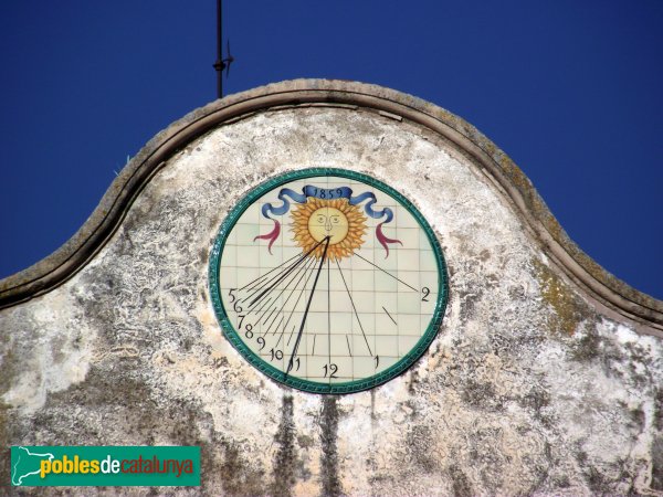 Hostalets de Pierola - Can Pasqual, rellotge de sol (Foto: Quim Sedó, 2014) Hostalets de Pierola - Can Pasqual, rellotge de sol