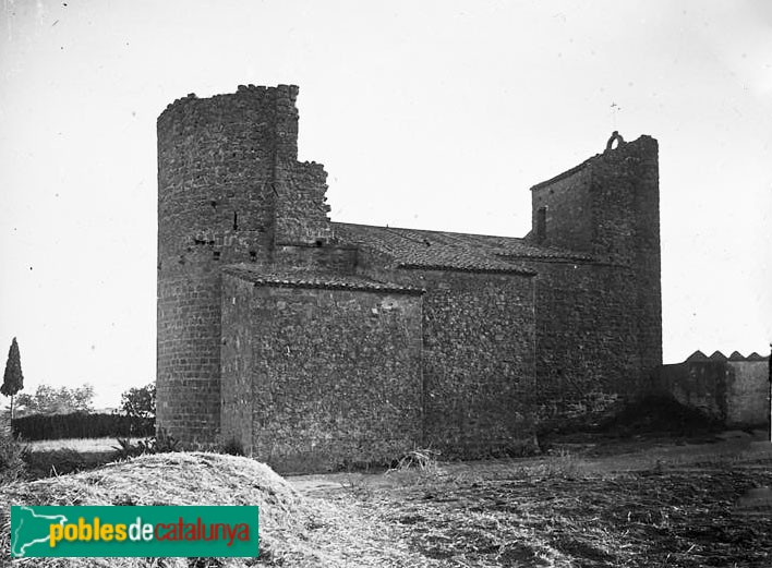 La Tallada - Església de Santa Maria (Foto: Josep Salvany -Biblioteca de Catalunya-, 1923) La Tallada - Església de Santa Maria